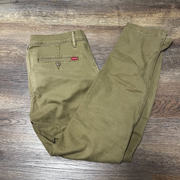 33/32 Levi's XX Chino Standard Taper Pants - Khaki / Cougar Shady LN Condition - Picture 5 of 7